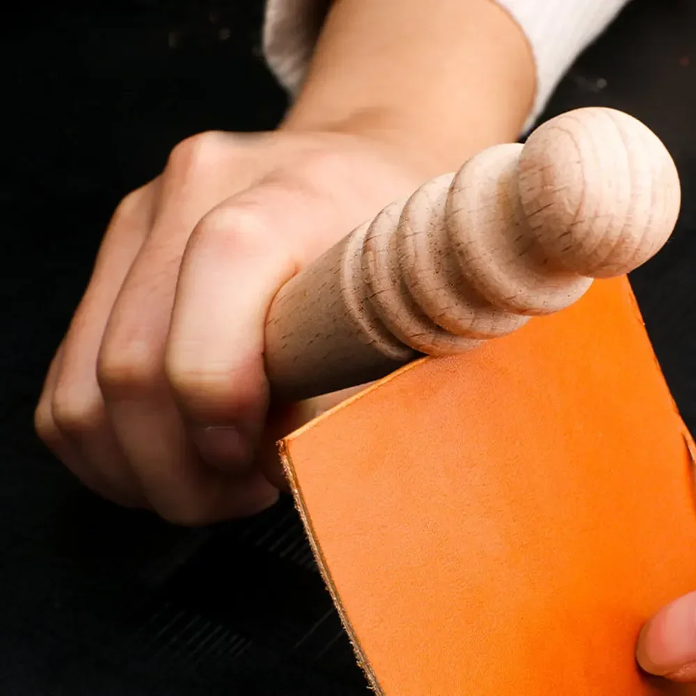 Leather Work Organiser - Multi-Size Hout Slicker Leer Massief Hout