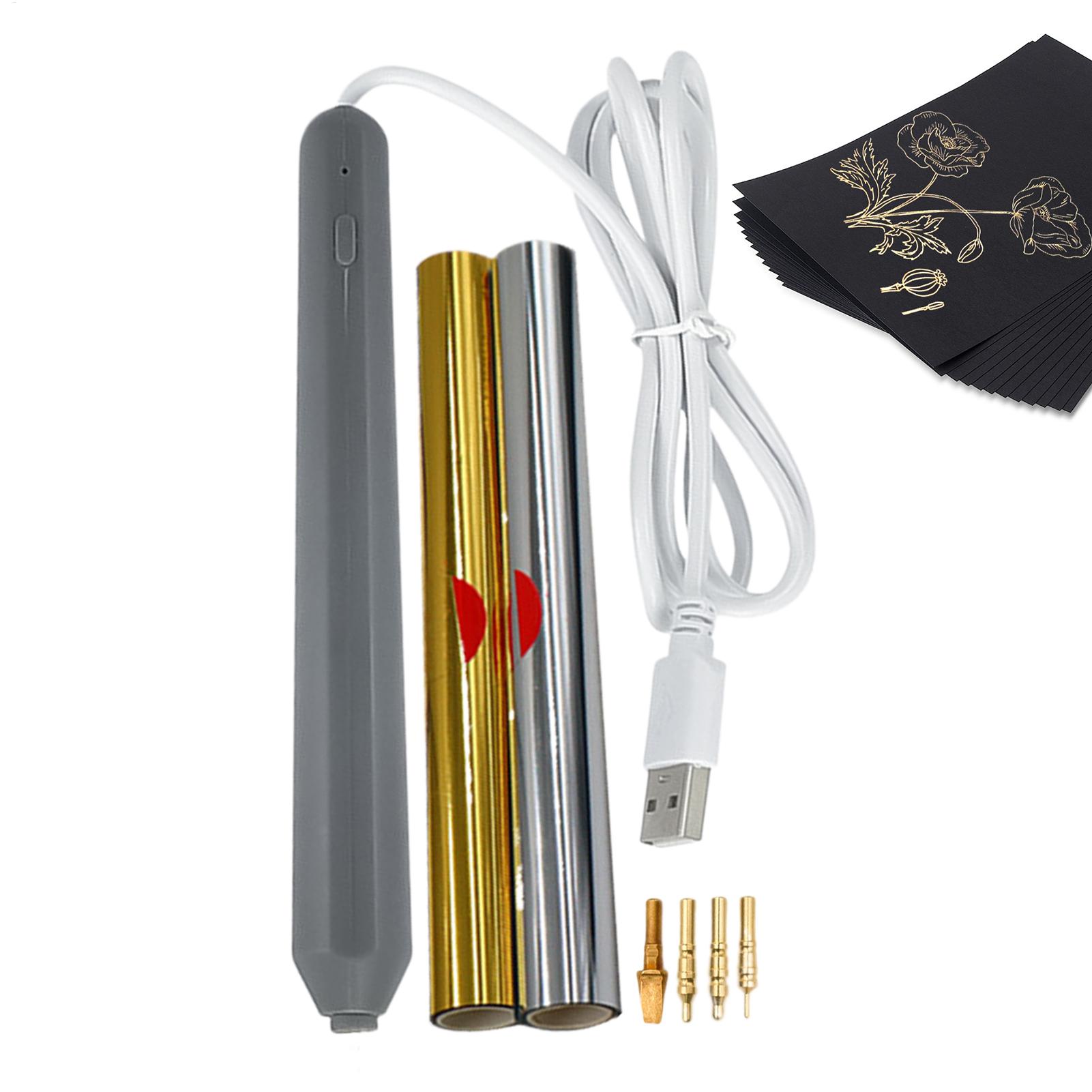 Leather Work Organiser - Hot Foil Pen-stempelset met 4 metalen