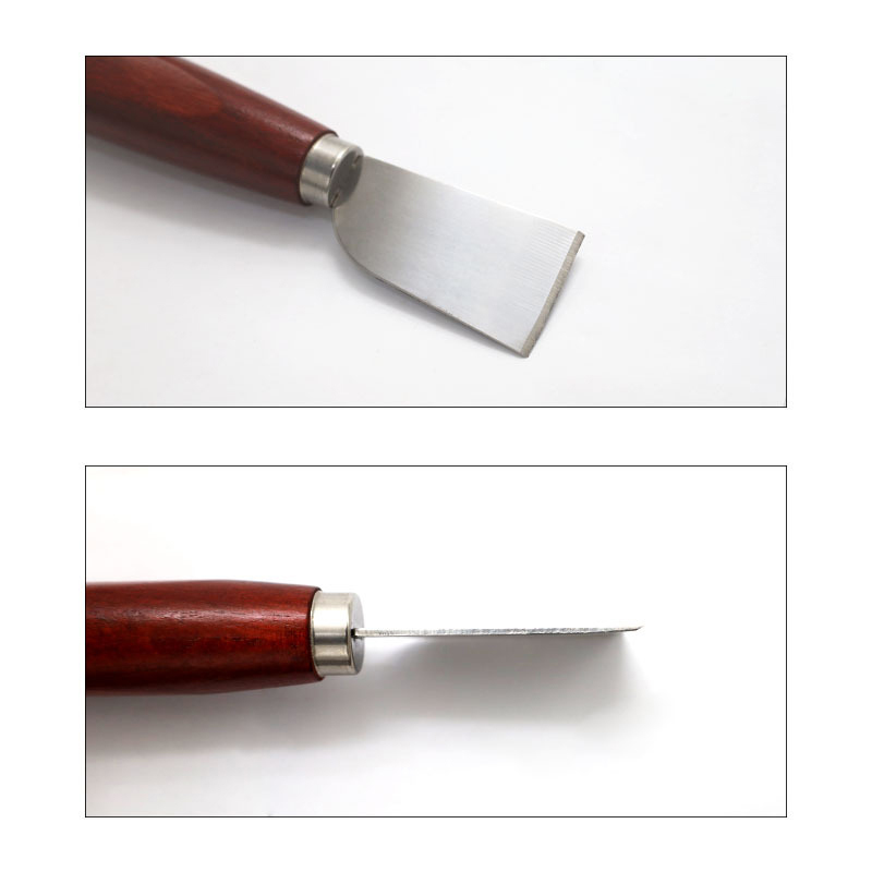 Leather Work Organiser - Nieuwe DIY lederbewerkingsgereedschap houten handvat roestvrijstalen