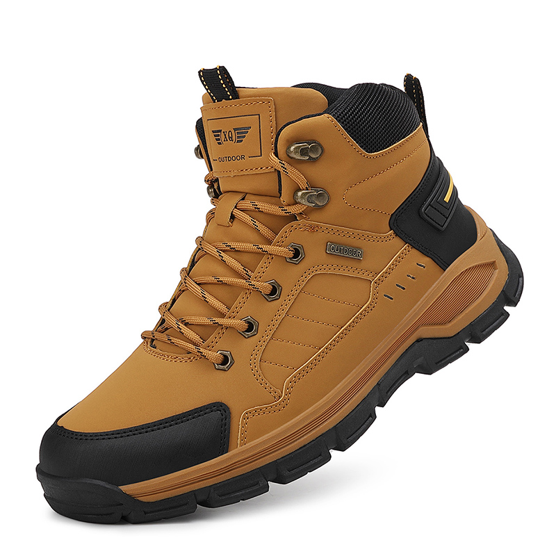 Leather Work Fabric - Nieuwe herfst herenlaarzen Mode outdoor wandelschoenen