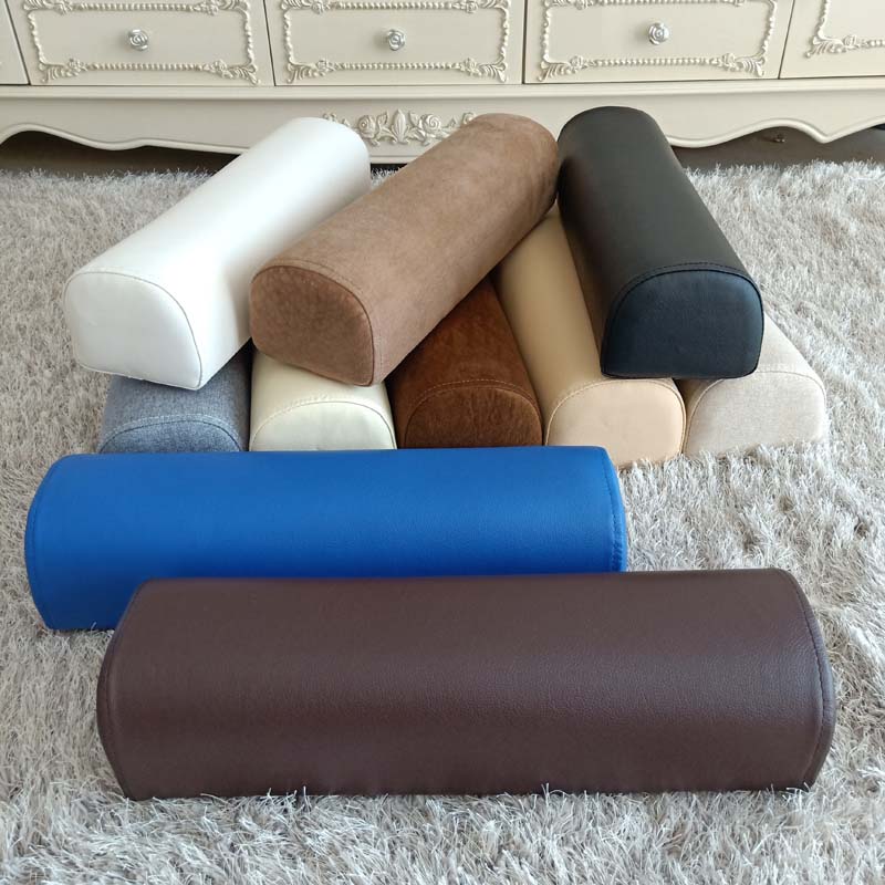 Leatherwork Desk - Lederen Bolster Semi-Roll Kussen Enkel Knie