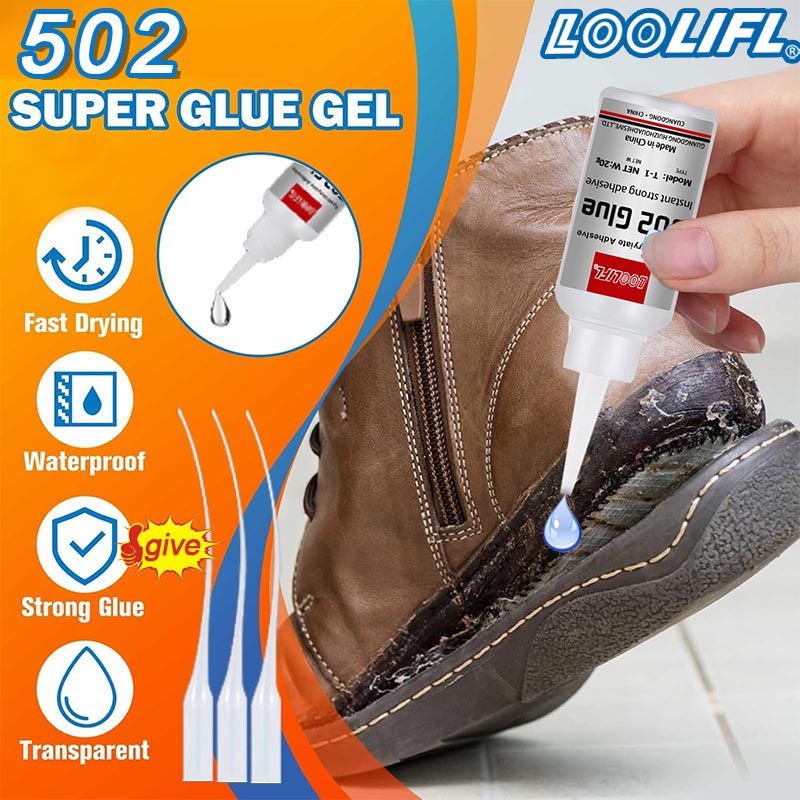 Leatherwork Tools - 1-3st, 20ml, 502 superlijm, sneldrogende cyanoacrylaatlijm,