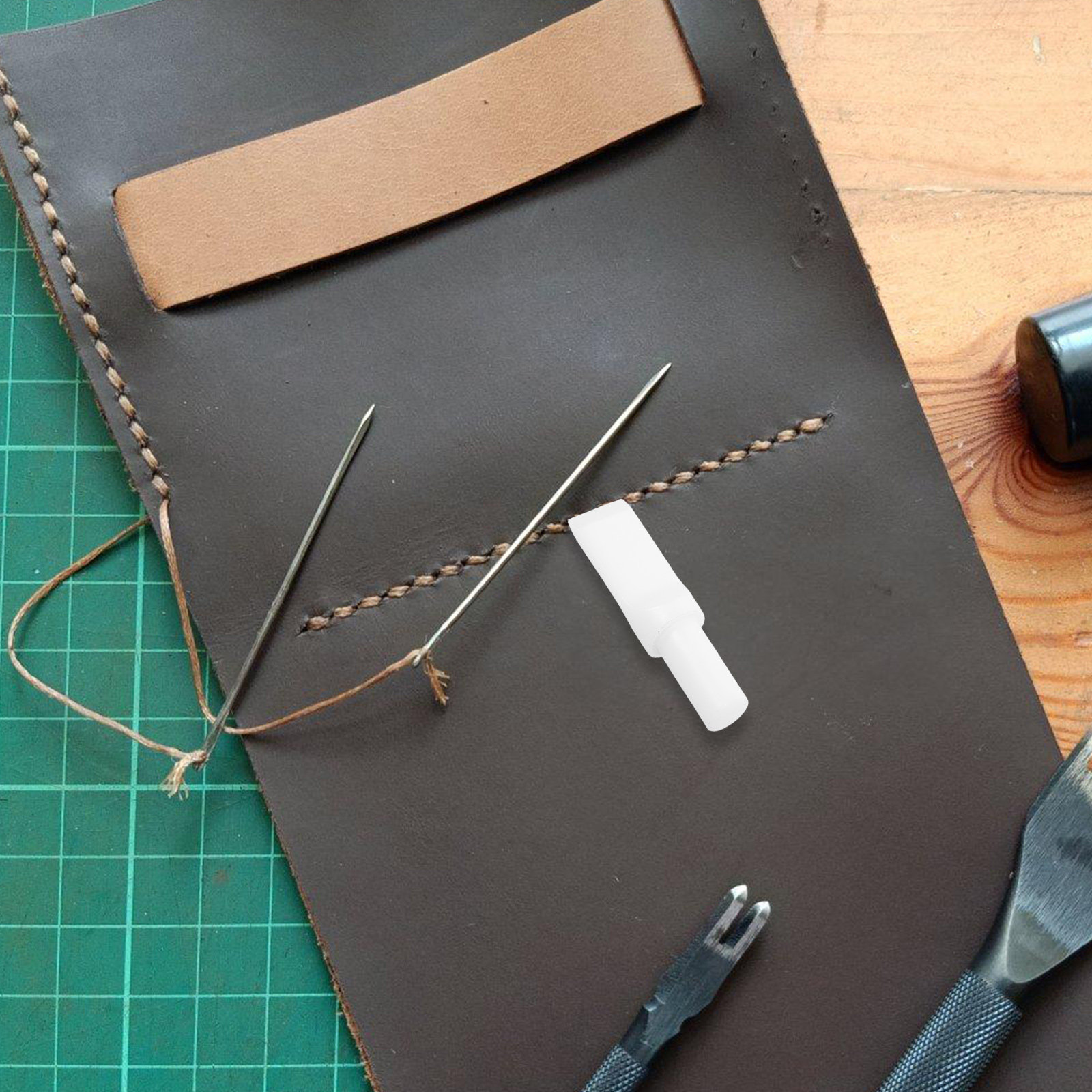 Leatherwork Knife - Keramisch draaibaar snijmes DIY-knutselgereedschap Ergonomisch handvat