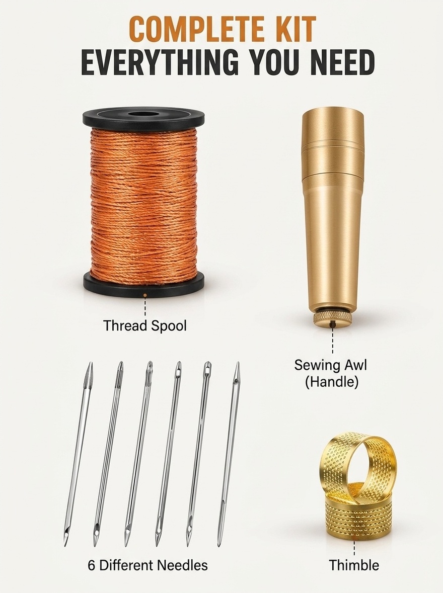Lederen naaigereedschap, handn - Leatherwork Tools recensie en prijs