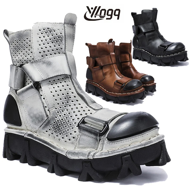 Motorlaarzen van echt leer voo - Leather Work Fabric recensie en prijs