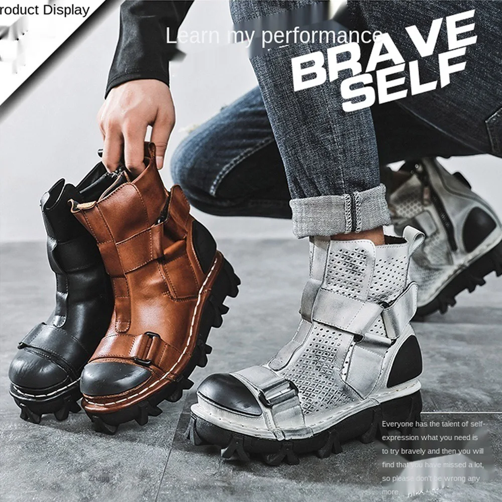 Motorlaarzen van echt leer voo - Leather Work Fabric recensie en prijs