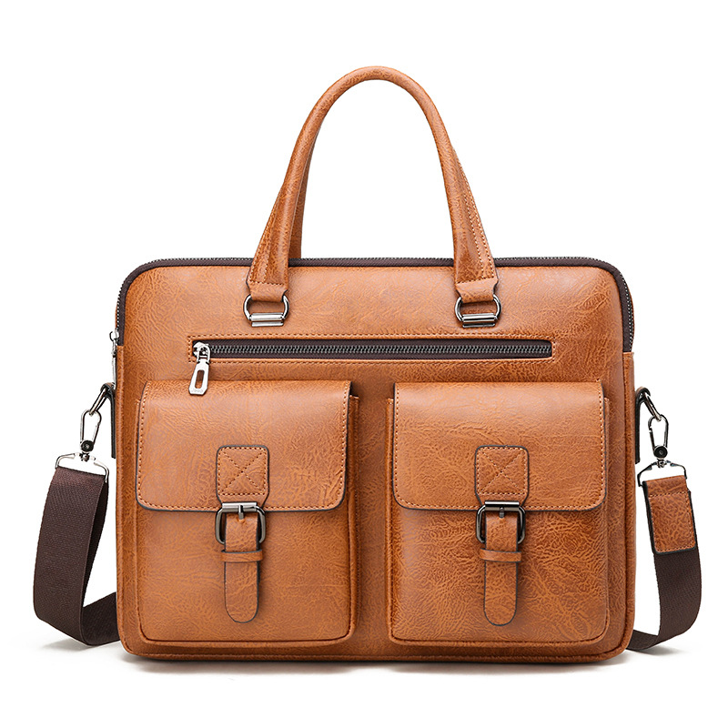 Luxe Merk Man Business Aktetas - Leather Work Bag recensie en prijs