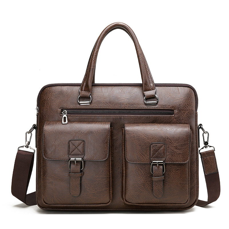 Luxe Merk Man Business Aktetas - Leather Work Bag recensie en prijs