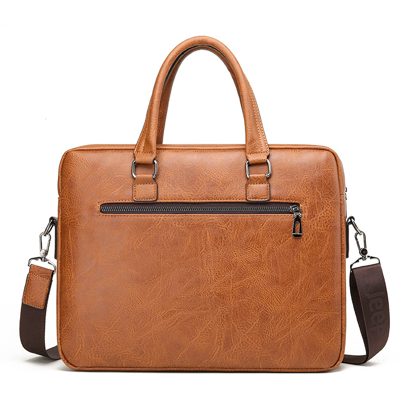 Luxe Merk Man Business Aktetas - Leather Work Bag recensie en prijs