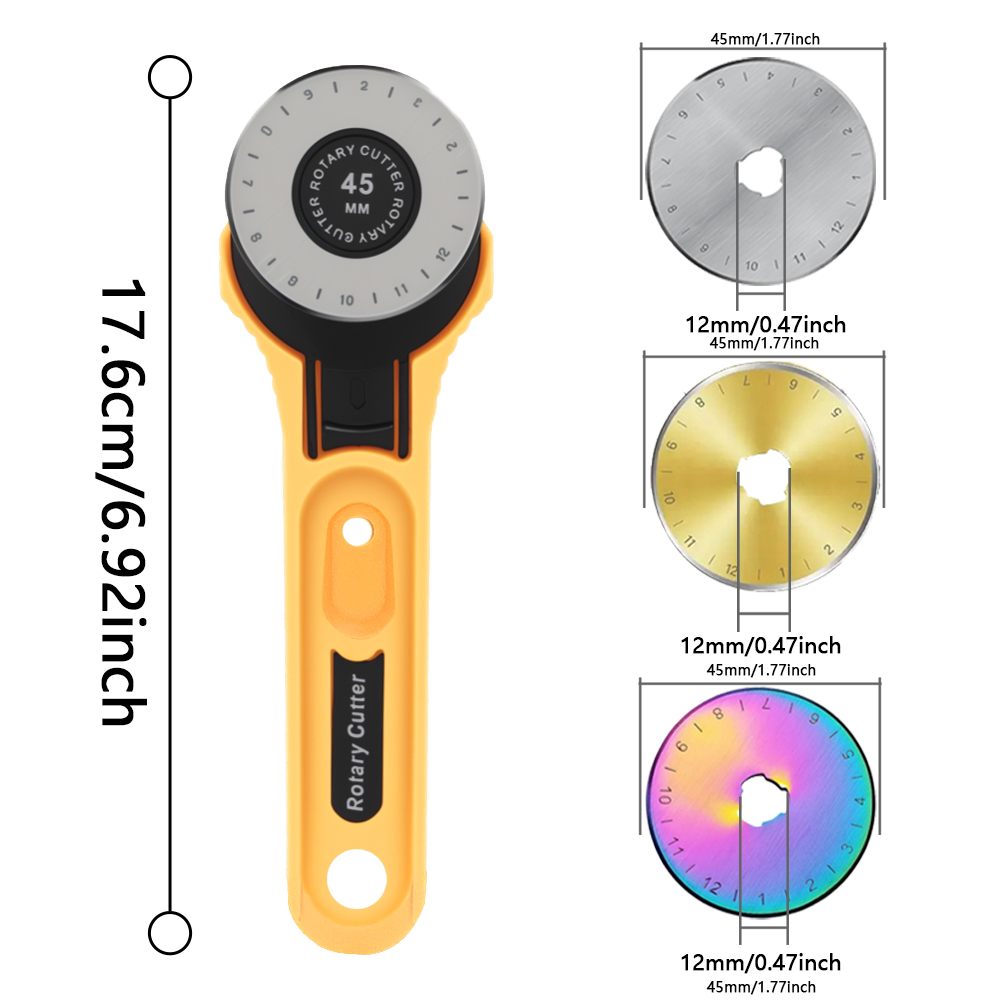 45 mm roterende stofsnijder le - Leatherwork Tools recensie en prijs