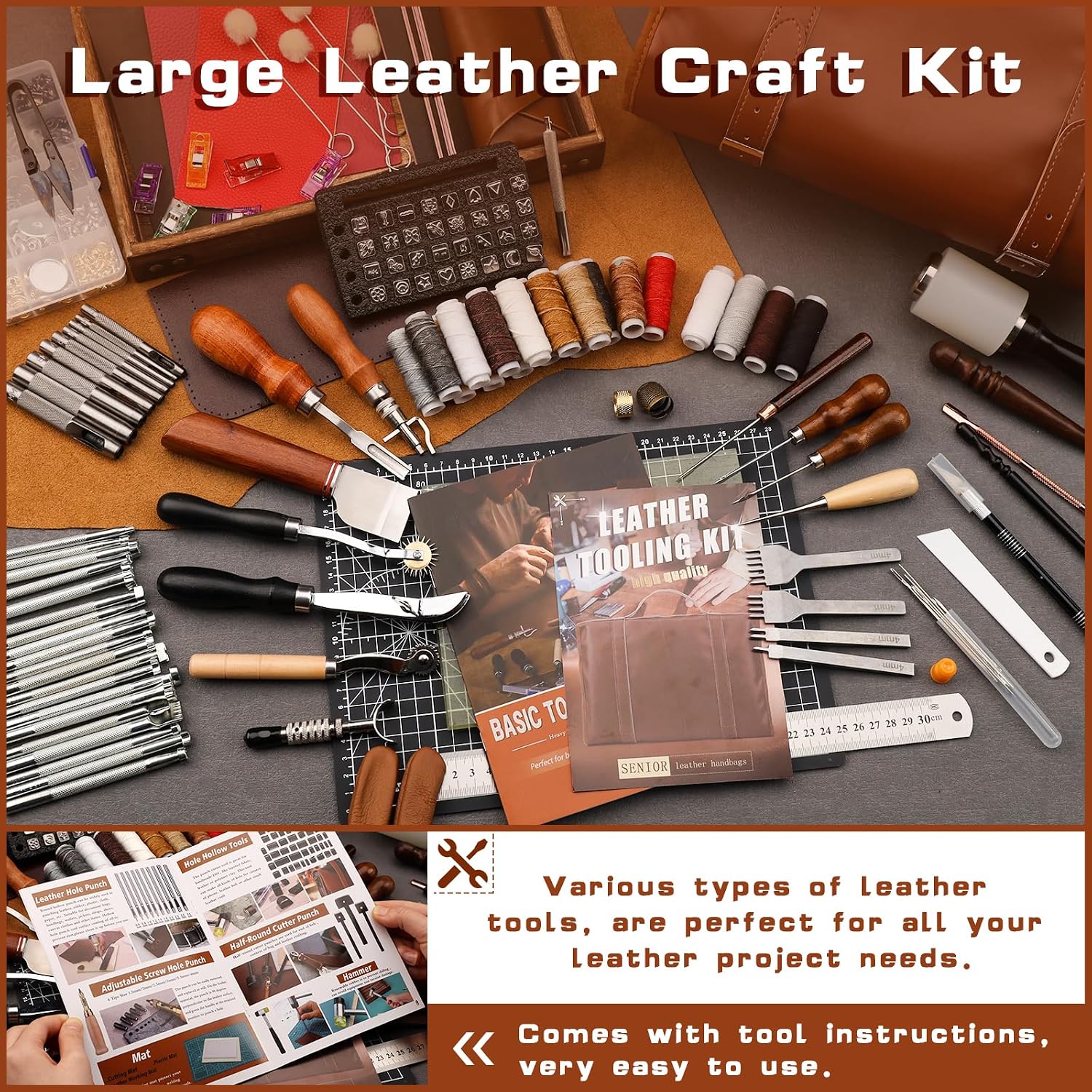 Lederbewerkingsset Lederen han - Leatherwork Tools recensie en prijs