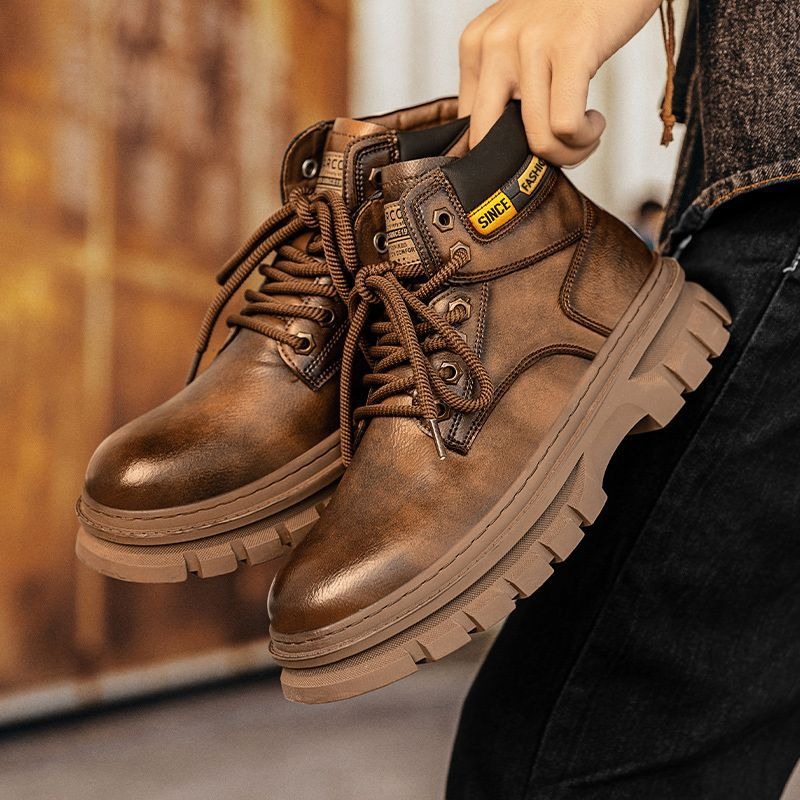 Vintage Heren Platform Enkella - Leather Work Fabric recensie en prijs