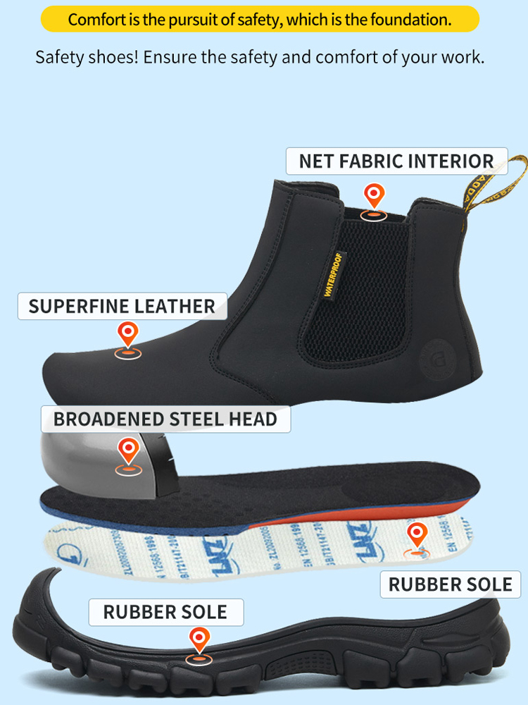 Waterdichte werklaarzen Heren  - Leather Work Fabric recensie en prijs