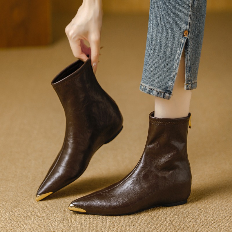 Dames Stretch enkellaarzen met - Leather Work Fabric recensie en prijs