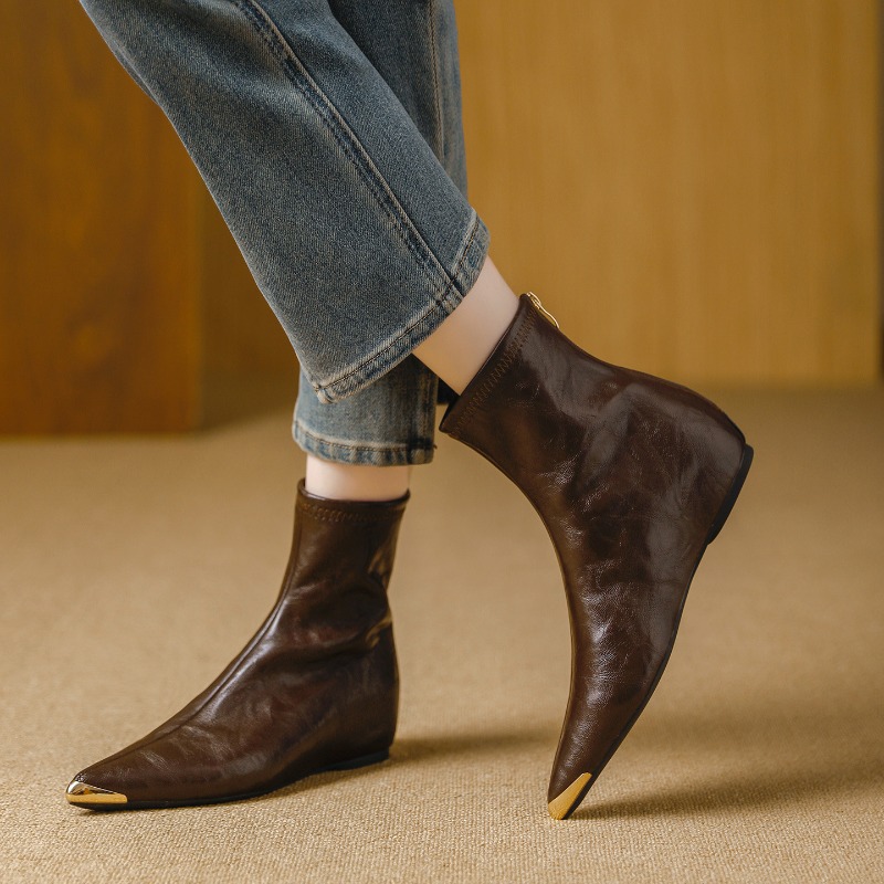 Dames Stretch enkellaarzen met - Leather Work Fabric recensie en prijs