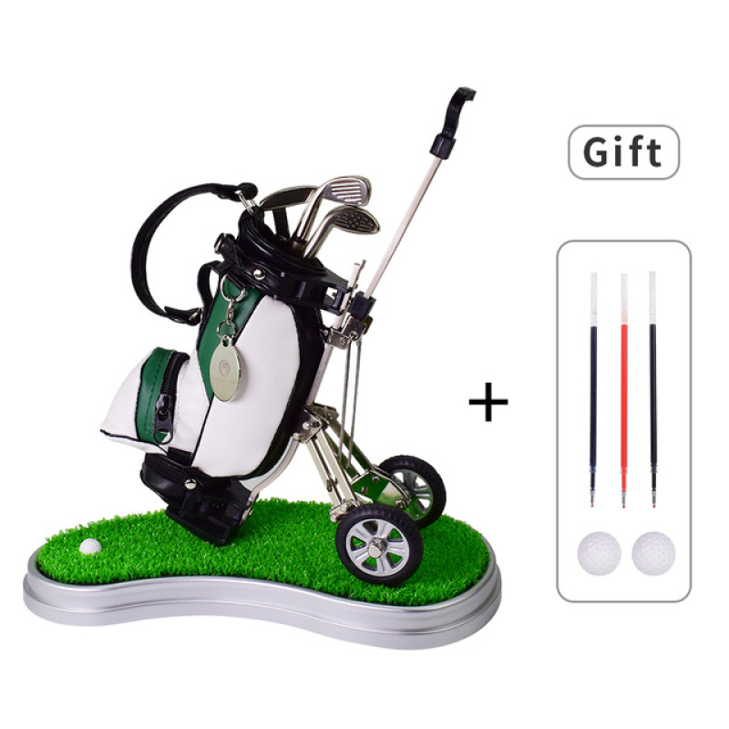1 set golf lederen pennenhoude - Leatherwork Desk recensie en prijs