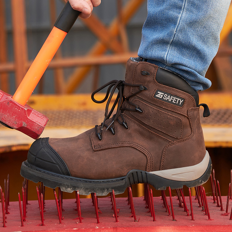 Koeienhuid werkschoenen met co - Leather Work Fabric recensie en prijs