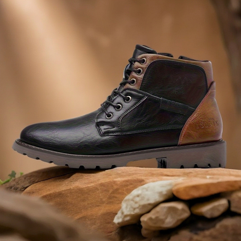 2026 Leren heren enkellaarzen  - Leather Work Fabric recensie en prijs