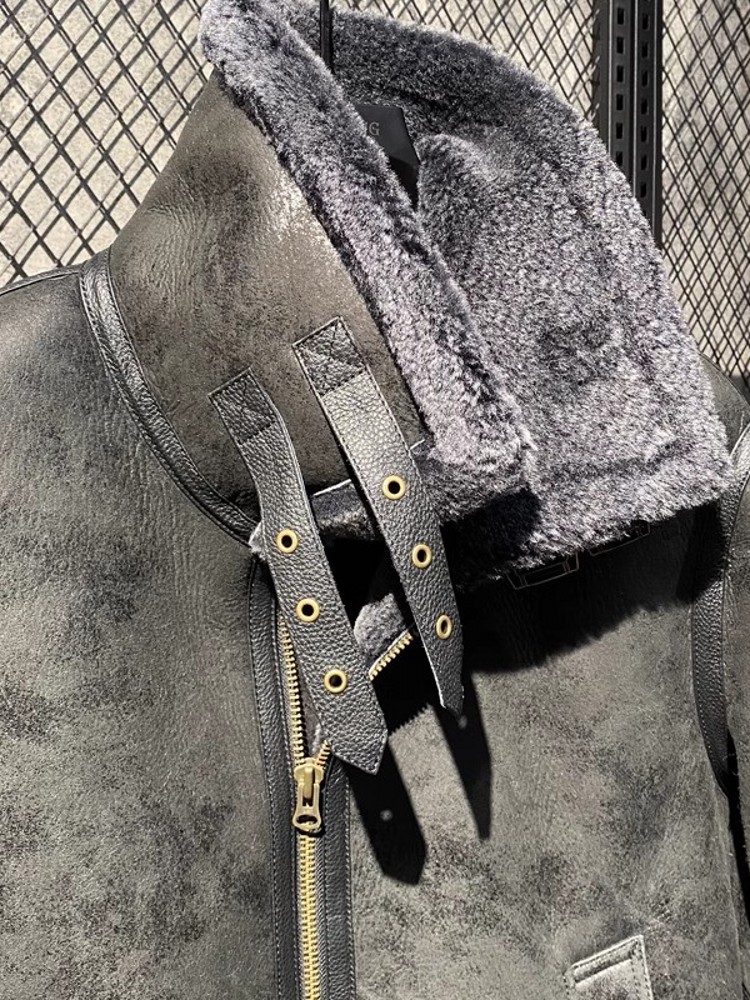 Heren winterjas van echt schap - Leather Work Jacket With Hood recensie en prijs