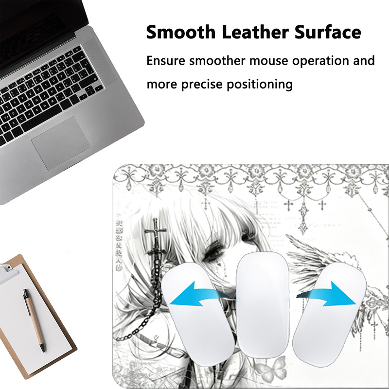Leren muismat Zwart Wit Anime  - Leatherwork Desk recensie en prijs