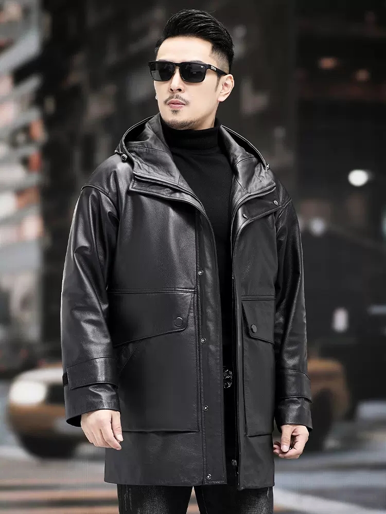 Winter Mannen Warm Werk Down J - Leather Work Jacket With Hood recensie en prijs