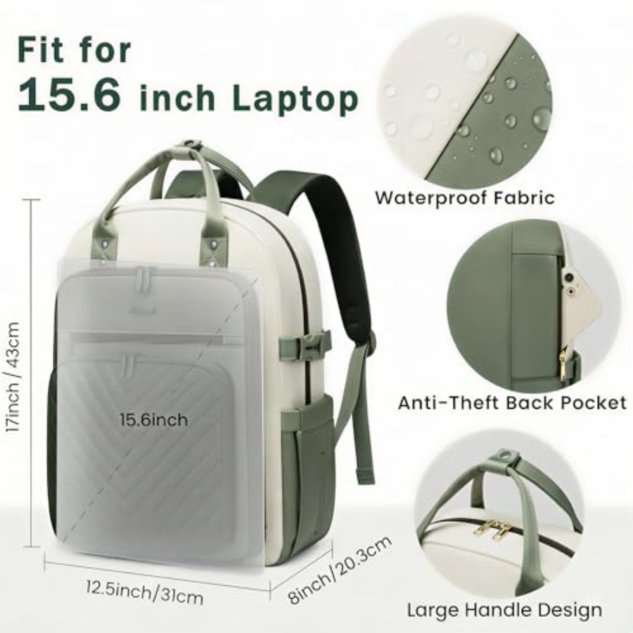 Laptoprugzak voor dames, water - Leather Works recensie en prijs