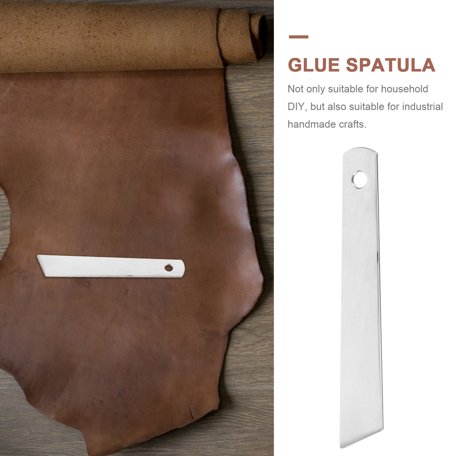 Stevige roestvrijstalen lijmsp - Leatherwork Tools recensie en prijs