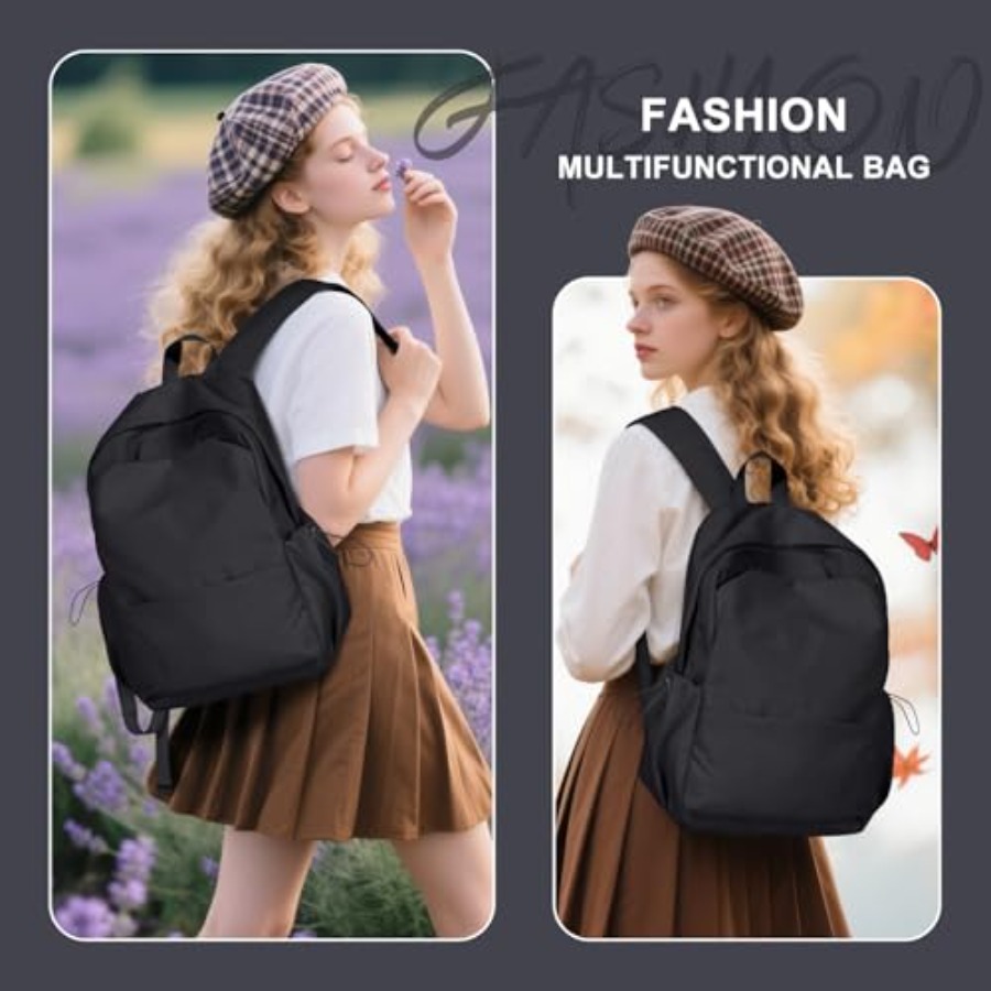 Zwarte rugzak voor dames, klei - Leather Works recensie en prijs